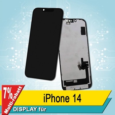 Display für iPhone 14 Bildschirm OLED GX Rahmen Schwarz