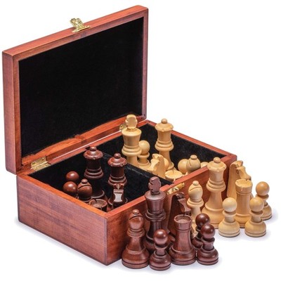 Staunton Tournament Chess Set with Extra Queens, Wooden Box^