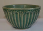 Very Small Vintage McCoy Green  Glazed Mixing Bowl  2 1/4" High X 4" Very Nice