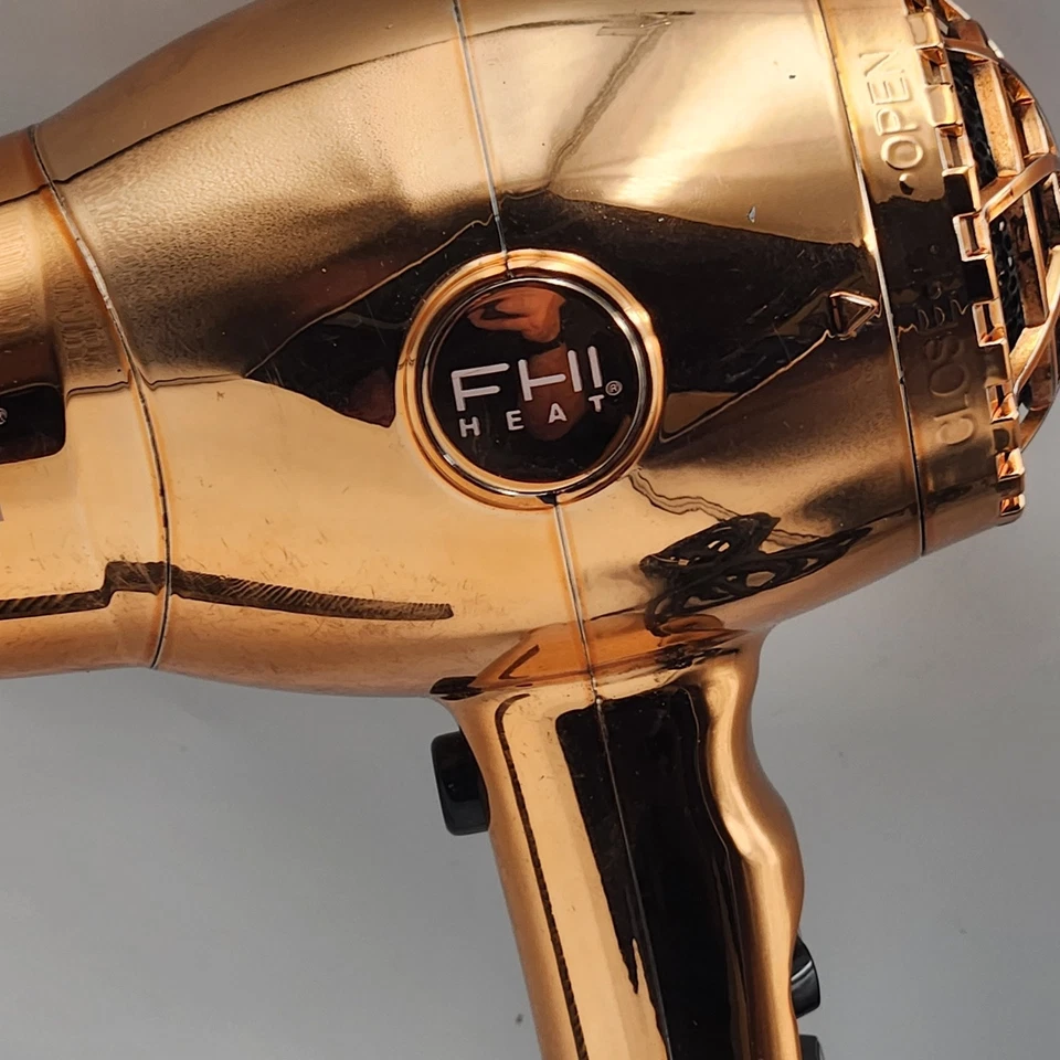 FHI Heat PF7005RC Hair Dryer Rose Gold Chrome Cool Shot 1500W Blower Tested Work - Image 3 of 4