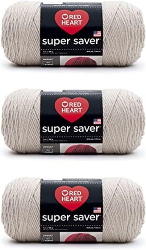 Red Heart Super Saver Yarn - 3 Pack Yarn - Acrylic - Knitting/Crochet 364 Yards - Picture 43 of 50