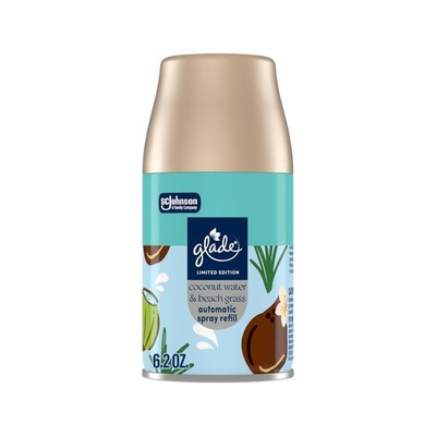 Glade Automatic Spray Refill, Coconut Water & Beach Grass, Scented Air Freshe...