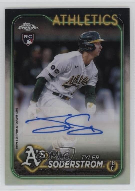 2024 Topps Chrome Update Auto Refractor /499 Tyler Soderstrom #AC-TS Auto k2s