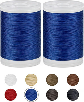 330 Yards  Extra Strong Upholstery Thread,Blue Bonded Nylon Thread for Denim Lea