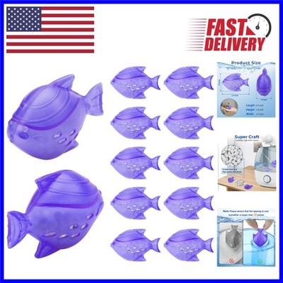 Effective 12-Pack Humidifier Cleaning Fish - Prevent Hard Water Buildup in Style