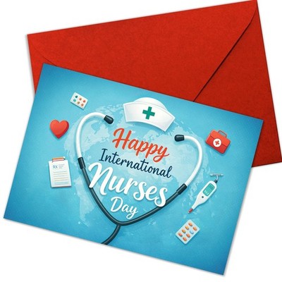 Thank You for Your Support, Nurse Appreciation Card   Cute Medical Illustrati...