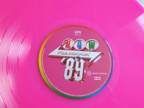 Various - Now Yearbook '89 triple LP ltd. ed. pink vinyl UK 2025 Sony LPYBNOW89 - Picture 7 of 8
