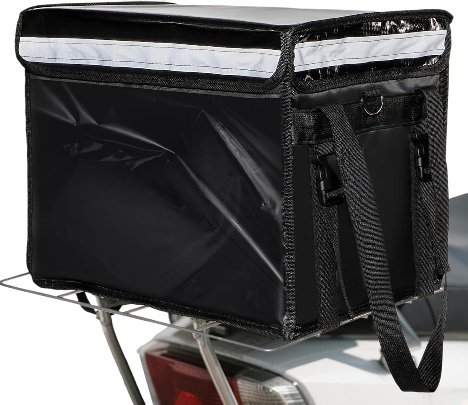 Insulated Food Delivery Bag for Bike, Pizza Delivery Bag with Divider