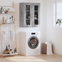 Wandschrank Betongrau 69,5X34X90 Cm HäNgeschrank FüR Badezimmer