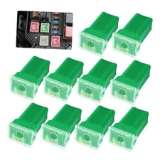 10PCS Car Jcase Fuse Kit,Standard Profile Car Fuses Assortment Kit Avoiding 40A