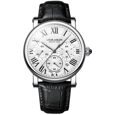 Men's Watch Stainless Quartz Multi-functional leather Classic Wristwatch Gifts