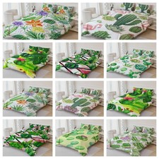 3D Cactus Succulent Flowers Watercolor Quilt Cover Duvet Cover Comforter set
