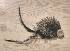 Flapper Style Hair Clip And Brooch Black Feather Scarf Clip Accessory Jewelry
