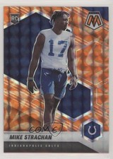 2021 Panini Mosaic Rookies Reactive Orange Mosaic Prizm Mike Strachan #397 2l4