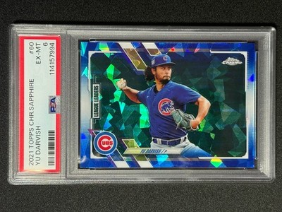 Yu Darvish Chicago Cubs Sapphire League Leaders Topps 2021 PSA 6