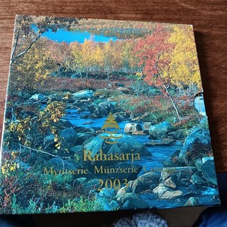 AV VD Finnland 2003 KMS Rahasarja 1 Cent 2 Euro Medaille im Folder E498