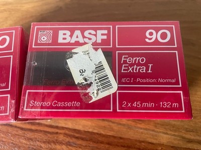 4er Pack BASF Ferro Extra I 90 Musikkassetten Leerkassetten Audiokassetten 