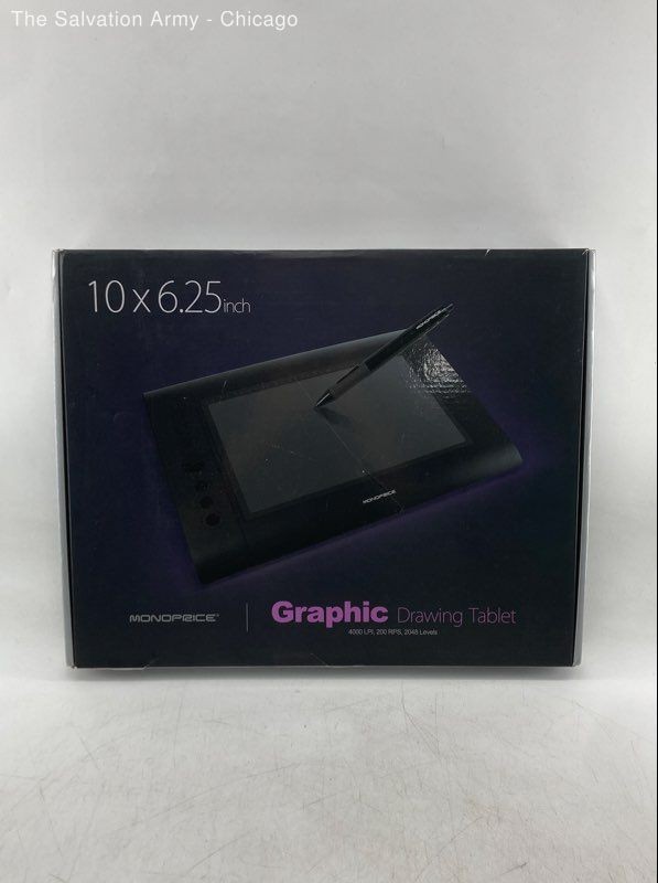 Monoprice 10 x 6.25-Inch 4000 LPI 200 RPS 2048 Levels Graphic Drawing Tablet