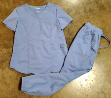 SCRUBSTAR Premium Scrubwear Ultimate Set Ciel Blue Women  s Top S Pants XS