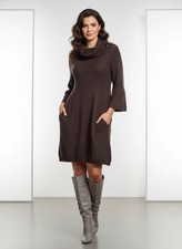 Style & Co Women's Sweater Dress Charcoal Size Small