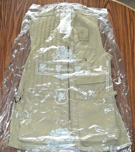 Vintage NOS Bob Allen Sportswear Khaki Shooting Vest Medium RH Trap Skeet Hunt