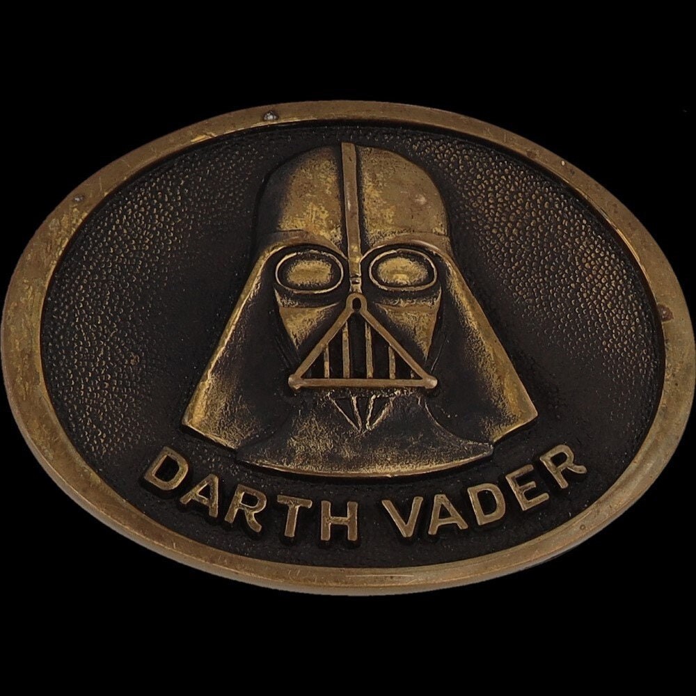 ※STAR WARS レザーベルト 1977年　昭和レトロ　レア Brass Star Wars 1977 Movie Darth Vader Promo Memorabilia 70