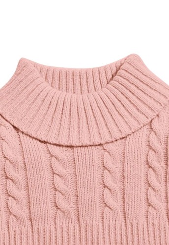 Toddler Girl Holiday Sweater Dresses Knitted Ruffle Design - Picture 7 of 8