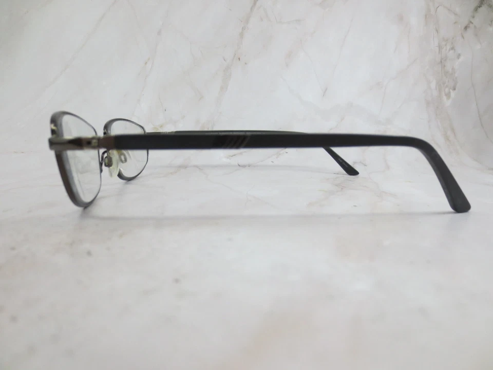 Easytwist Turboflex Eyeglasses Frame ET865 Men's Brown Metal Full Rim 54-17-140 - Image 3 of 4