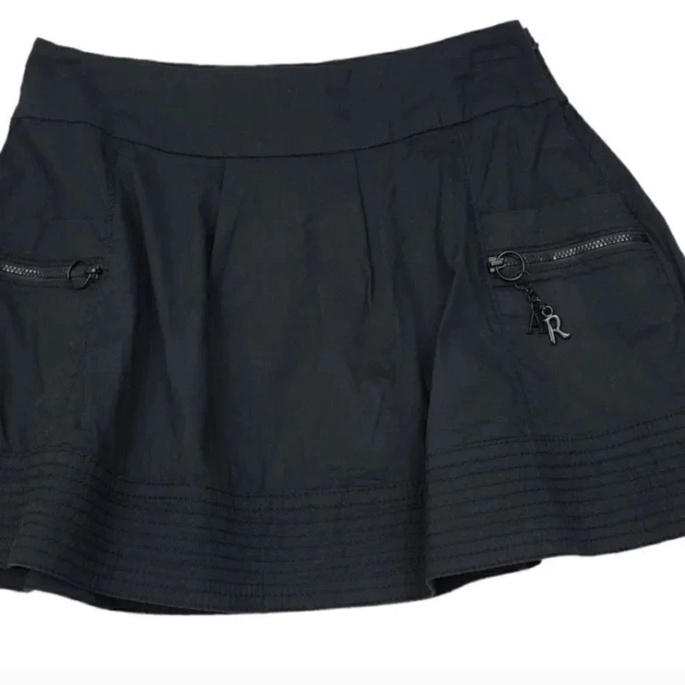 NUEVA Minifalda Micro Vintage Años 90 Y2K American Rag tiro bajo con dijes Talla 3 Foto 3 de 4