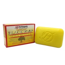 Herboganic African Black Soap with Shea Butter 5oz | Pack of 1, 3, or 6 |
