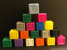 First Year Plastic Blocks 18pc Lot.   169