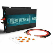 5000W Pure Sine Wave Power Inverter 48V to 110/220V Car Moter Home Camp Off-Grid