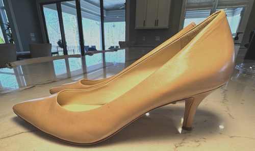 Cole Haan Women's Nude Faux Leather Size 10B Pump Heels - Picture 5 of 10