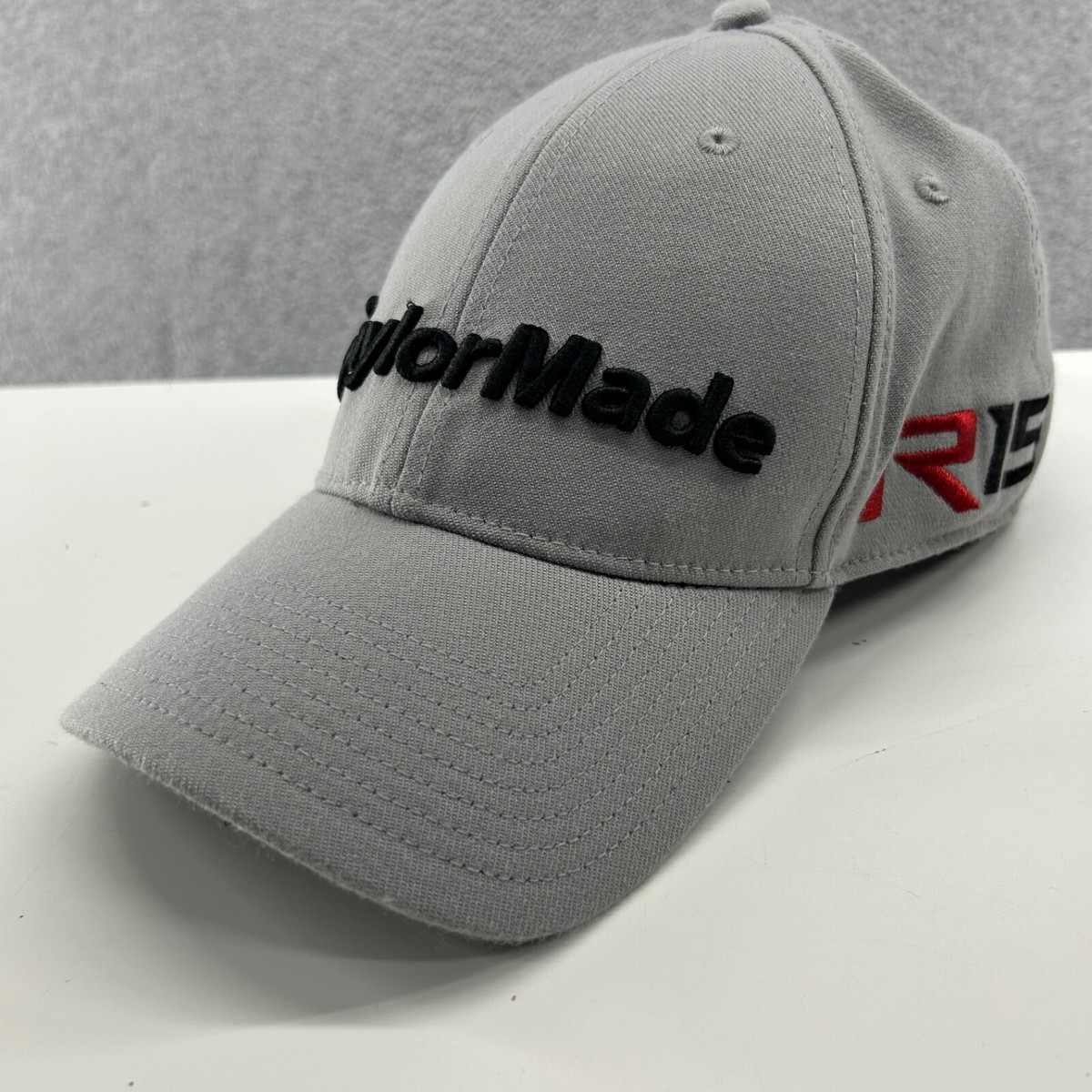 TaylorMade Hat Adult Size L/XL New Era Gray R15 Aero Burner Fitted
