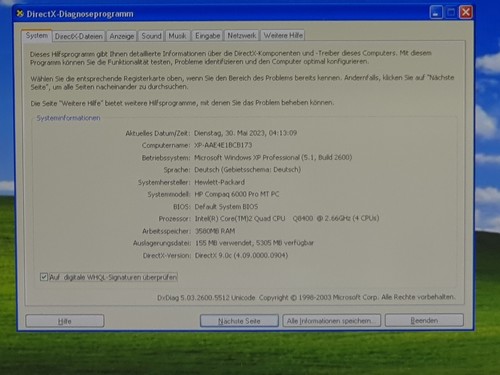 HP Windows XP Gamer PC DVD-WR COM Quad NVIDIA 1GB Gr. 500GB 4GB 32Bit Computer - 第 9/17 張圖片