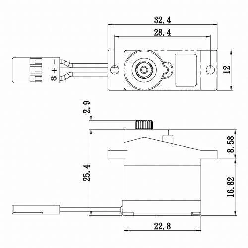 Savox SH-0257MGP Micro Digital Metal Gear Air Heli Servo .09 sec / 30 oz/in @ 6V - Image 2 of 3