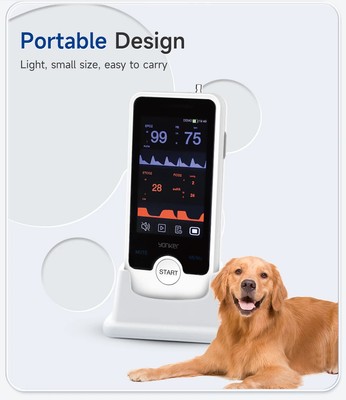 Veterinary /human Handheld Vital Sign Monitor Portable Optional for SPO2 NIBP PR