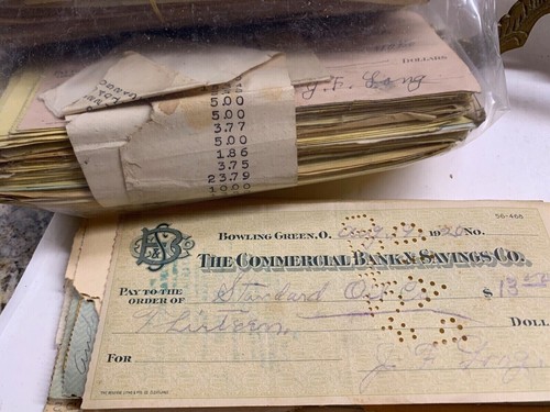 Lot Of 10 X old vintage checks RANDOM PULL 1800’s-1950’s | eBay