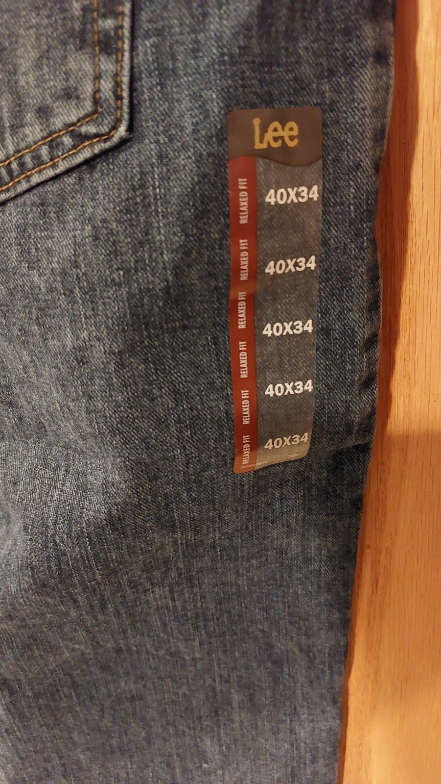 NWT Men's Lee Relaxed Fit Jeans Straight Leg 2055526 Newman sz 40x34  -2918