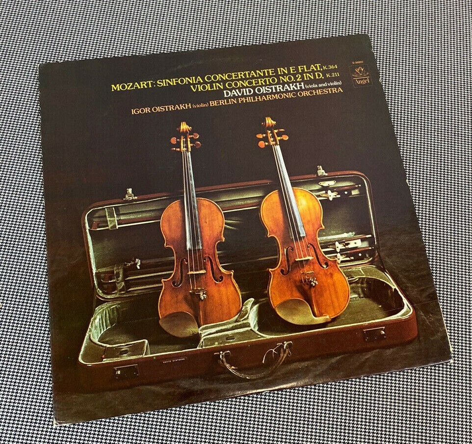 Mozart Bach LP Angel Records 赤盤 MOZART - BERLIN PHILHARMONIC - 1972 ANGEL RECORDS VINYL LP (TB-90