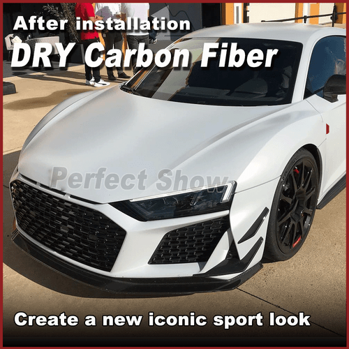 Alerón divisor de aletas de carbono Canards para Audi R8 V10 GT DRY - Imagen 3 de 12