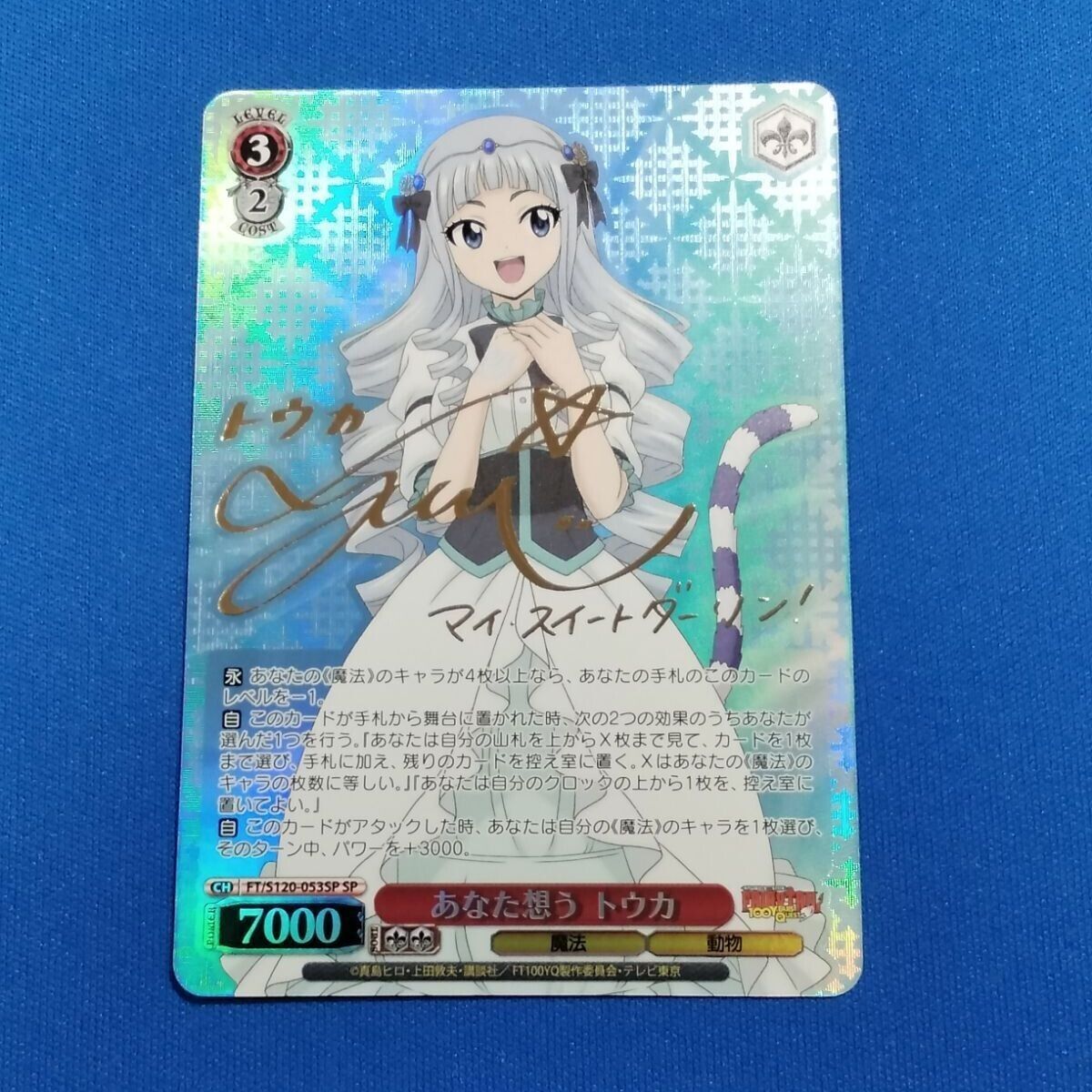 Signed Weiss Schwarz FAIRY TAIL 100 Years Quest FT/S120 Signed Weiss Schwarz FAIRY TAIL 100 Years Quest FT/S120