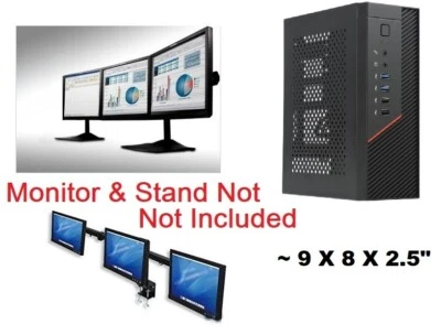 INTEL Mini Core i3 Trading PC Computer Dual Triple 3x HDMI Multi Display Monitor