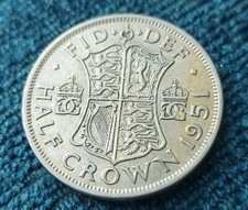1951 King George VI Halfcrown Circulated Condition Still A Very High Grade Coin