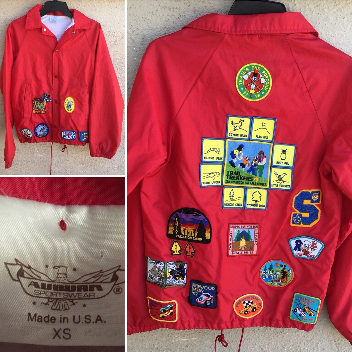 70's BOY SCOUTS OF AMERICA ヴィンテージジャケット VINTAGE Boy Scouts of America Shirt 14 Neck Green 70s Button