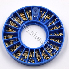 120 Pcs Dental Conical Nordin Assorted Screw Posts Refills Mixed 24K Gold Plated