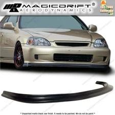 For 99-00 Honda Civic EK EK9 MDA Style Front Bumper Flat Splitter Spoiler Lip
