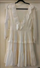 NWT Sample Spell & the Gypsy Collective Cream Frill Dress