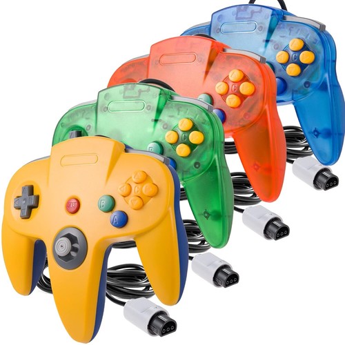 4 Stk N64 Controller, Wired Game pad Joystick [3D Analog Stick] for N64 Console - Bild 1 von 15