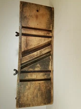 Primative Slaw Or Cabbage Cutter 17"× 6" has hole at top for hanging